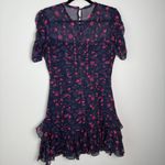 Tanya Taylor  Dress Falling Floral Carti 100% Silk Ruffle Boho Mini Size 4 Photo 6