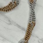 Silver Gold Two Tone Chain Belt Small/Medium (S/M) Hook Closure ✨ Photo 2