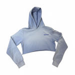 Madhappy  Cropped Hoodie Small Lavender Purple Light Blue Long Sleeved Photo 0