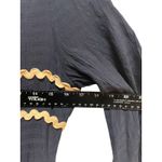 La Lavon Navy Blue Square Neck Ric Rac Trim Tiered Maxi Dress Size L Black Size L Photo 5