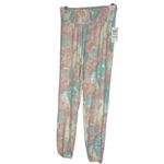 Jenni  Women's XS Smocked-Waist Lounge Pajama Pants Multi‎ Tie Dye Colorful Comfy Photo 1