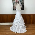 David's Bridal Beautiful David's Taffeta White Pickup Tiered Strapless Gown! Photo 5