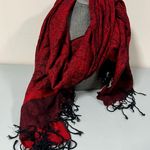 Pashmina Red Paisley Floral Print Winter Fashion Scarf Shawl Wrap ♥️ Photo 0