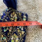 Alyce Paris  size 6 blue formal prom beaded rhinestone dress chiffon midi dress Photo 8