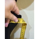 Chico's ‎ Black Wide Leg Cowl Neck Belted Jumpsuit Size 3 Stretch Photo 9