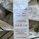 Pretty Little Thing NWT  Gold Glitter Nude Square Neck Bodycon Mini Dress size 2 Photo 10