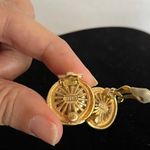 Vintae Ciner Cabachon Pearl Clip On Earrings Gold Signed Classic Glam Old Money Photo 10