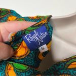 Royal Native green yellow 100% cotton ruffle puff sleeves sz S Photo 1