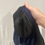 Nils Skiwear Sweater Womens Medium Wool Embroidered Hooded Shoulder Pads Blue Photo 6