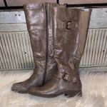 kim rogers Grey Leather Tall Boots Photo 0