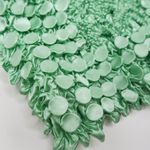 Vintage 90s Pale Green Print Coin Bubble Popcorn Shirt Size M Photo 7