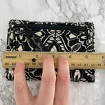Vera Bradley  Barcelona Stripe Black White Floral Medallion Snap Trifold Wallet Photo 7