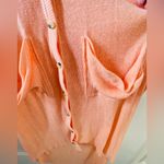 Free People  beach peach long ribbed asymmetrical cardigan Photo 2