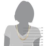 24" Gold Tone Herringbone Necklace Photo 4