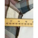 Altar'd State  Button Front Plaid Rayon Roll Tab Sleeve Light Weight Medium Shirt Photo 5