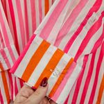 Beach Riot  Alexa Coverup Button Down‎ Top Pink Orange Small Photo 9