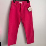 Mother NEW The Ditcher Crop Hot Pink Jeans The Devil May Care Size 25 Photo 2