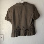 Kasper  Vintage 90s‎ Petite Dressy Brown Career Jacket Top 6P Academia Whimsigoth Photo 7