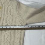 Gap Vintage  Wool Cashmere Cream Cable Knit Cardigan Button-Up‎ Sweater Womens M Photo 7