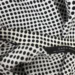 ZARA Woman Size L Blouse Black Polka Dot Tie Neck Long Sleeve Flowy Long Sleeve Photo 8