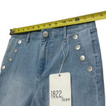 1822 Denim NEW  High Rise Short Exposed Pocket Buttons Coastal Comfort 6/28 Photo 10
