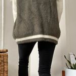 Boutique Army Green And White Cardigan Jacket Photo 3