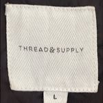 Thread & Supply Soho Cropped Sherpa Fleece Crème Jacket Tan Size L Photo 4