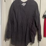 Flax 💙💖 Gray Linen Long Sleeve Tunic Photo 1