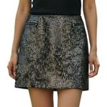 Urban Outfitters SILENCE & NOISE Gold Metallic Mini Skirt NWOT Size 2 Photo 0
