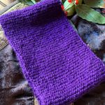 Beautiful 100% HANDMADE & WOOL warm headband Purple Photo 1