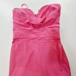 MORE TO COME Sophia Strapless Midi Dress in Pink Small Photo 3
