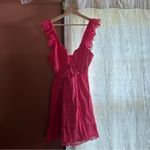 Peixoto Farrah Lace Trim Mini Dress Hot Pink Revolve 100%‎ Cotton Size L Size L Photo 1