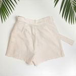 🆕 4th & Reckless Melanie Deconstructed Belted Shorts in Oat Cream Tan Photo 4