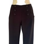 Cache Black Pant 3" Wide Self Belt Waist Wide Leg Sailor Style NWT $128 Photo 2