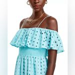 T Tahari T-Tahari Eyelet Maxi Dress in Blue Haze, Size XS, NEW Photo 7