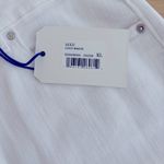 Eunina  High Rise Cut Off Lulu Short High Rise Stretch in Coco White, Size XL Photo 2