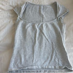 Brandy Melville  gray cap sleeve top Photo 0