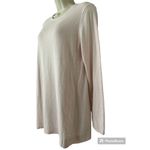 J. Jill Soft Knit Tunic Sweater Size S Pale Pink Long Sleeve Crew Neck Pink Photo 1