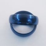 New blue tone stainless steel ring size‎ 10 Photo 4