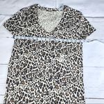Gap  Womens Favorite T Animal Print V Front Short Sleeve Sz S Photo 7