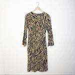 Lulus On the Prowl Tiger Long Sleeve Dress Size Small Photo 8
