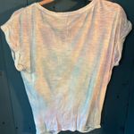 Lucky Brand  White Tie Dye Front Cuffed Sleeve T-Shirt | Women’s Size Small Photo 3