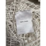Norm Thompson | Women's Boho Knit Crochet Lace Cotton Top Cover Up | Medium White Photo 2