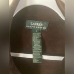 Lauren Ralph Lauren Womens Faux Suede Jacket Size Large Full Zip Equestrian Brown Photo 1