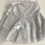 Under the Sun Size XL Silver Mesh Ruffle Skirt. New Without Tags. Photo 4