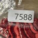 INC International Concepts Red Paisley Mesh Ruched Women Medium Y2K Vintage Photo 8