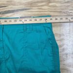 Chico's  Ultimate Fit Linen Blend Crop Pants Size 3 XL 16 Green Casual Vacation Photo 9