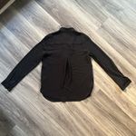 Ro & De  Long sleeve Dressy Shirt  Business Casual Black Top XS Photo 6