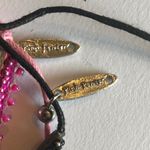 Pink Pewter Pink & Black Sequin Beaded Adjustable Cord Bracelets Photo 1