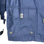 Lauren Ralph Lauren Dry Goods Rain Jacket Size Small Petite Blue Utility Preppy Photo 2